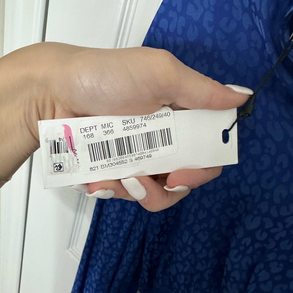 Steve Madden blue shirt small never worn with tags